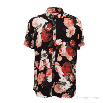 Custom Short Sleeve Printing Hawaiian Shirts